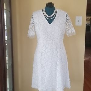 Adrianna Papell Embroidered Dress